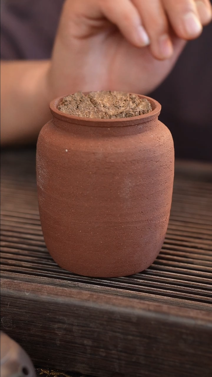 茶壶紫砂原矿手工制作茶叶罐 