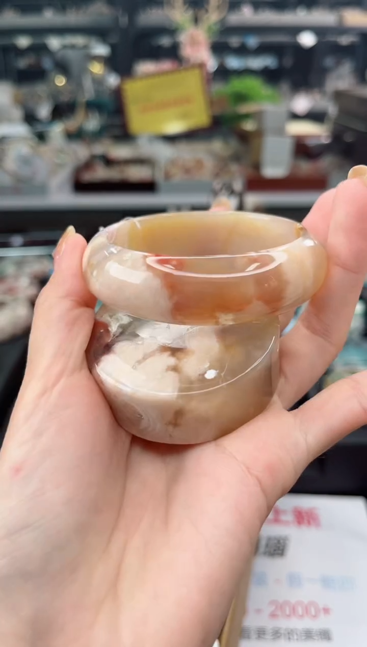 【闪购商品】石英质玉手镯未镶嵌57圈口（赠品镯心）1674171