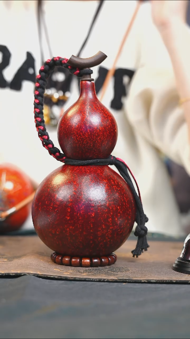 【闪购商品】XT209大漆酒葫芦不包手串及旋转底座