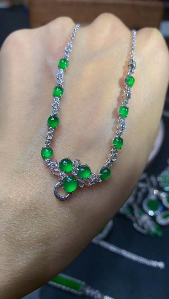 【闪购商品】定制翡翠18K金镶嵌团购