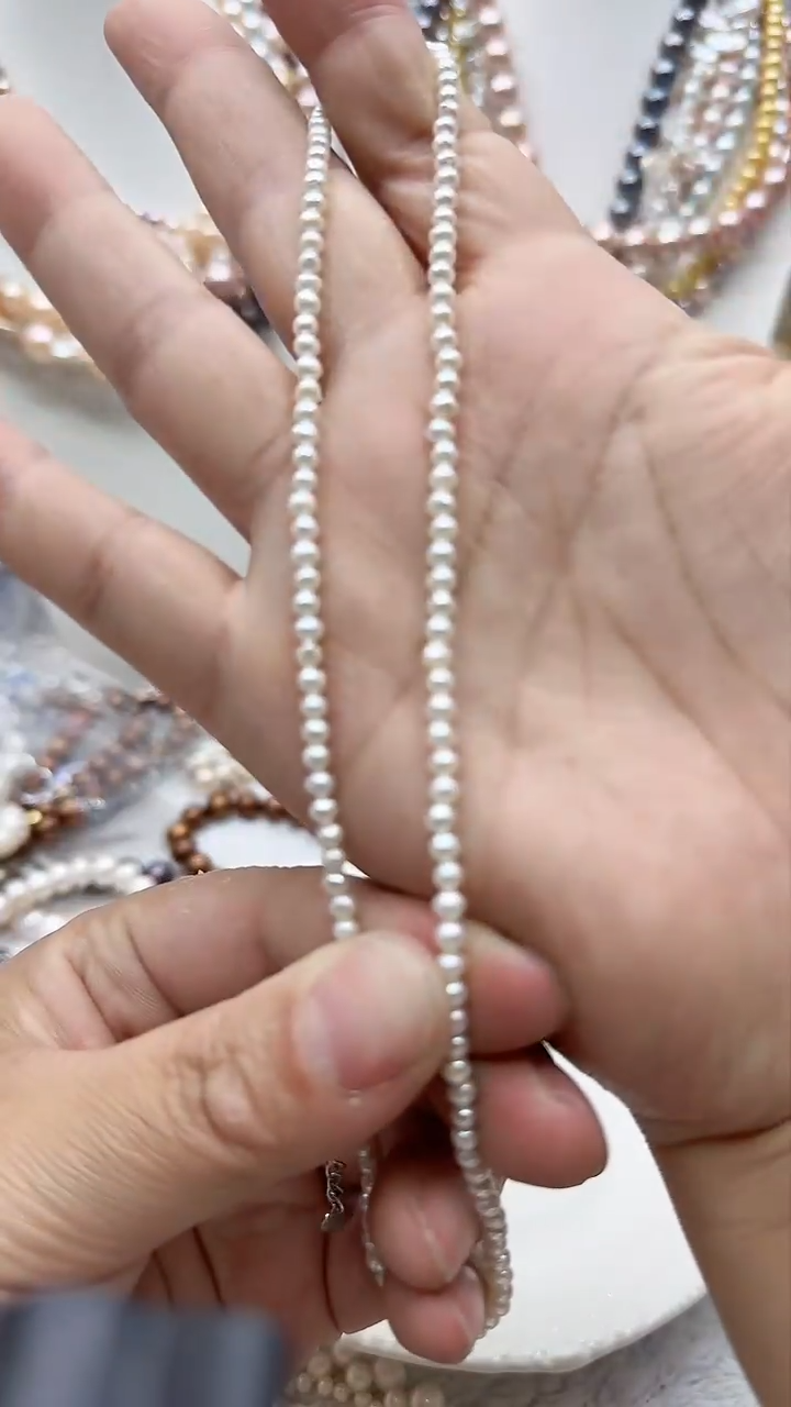 淡水珍珠未镶嵌项链2