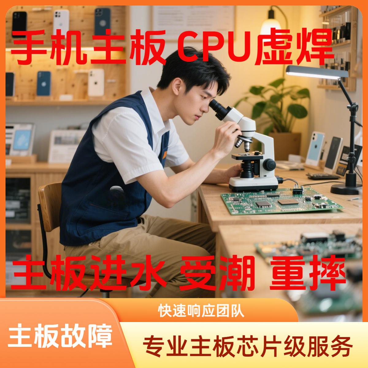 手机维改主板CPU虚焊开机异常不充电死机重启进水不开机电源芯片