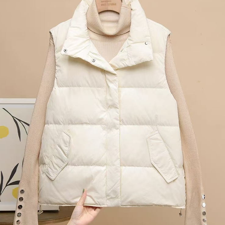 2025秋冬新款羽绒女短款韩版洋气马甲外套3608