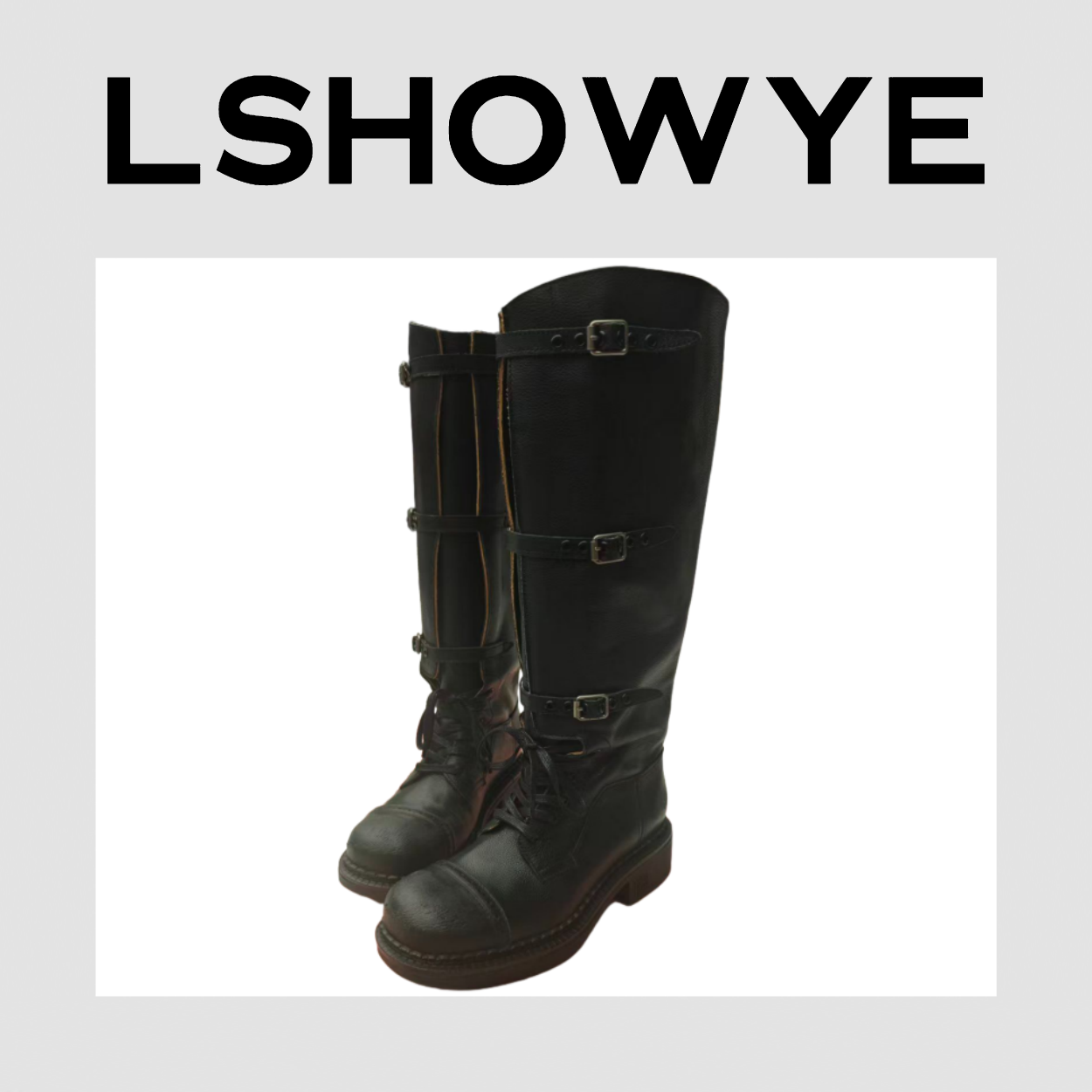 LSHOWYE｜三排扣长靴单鞋 688-2