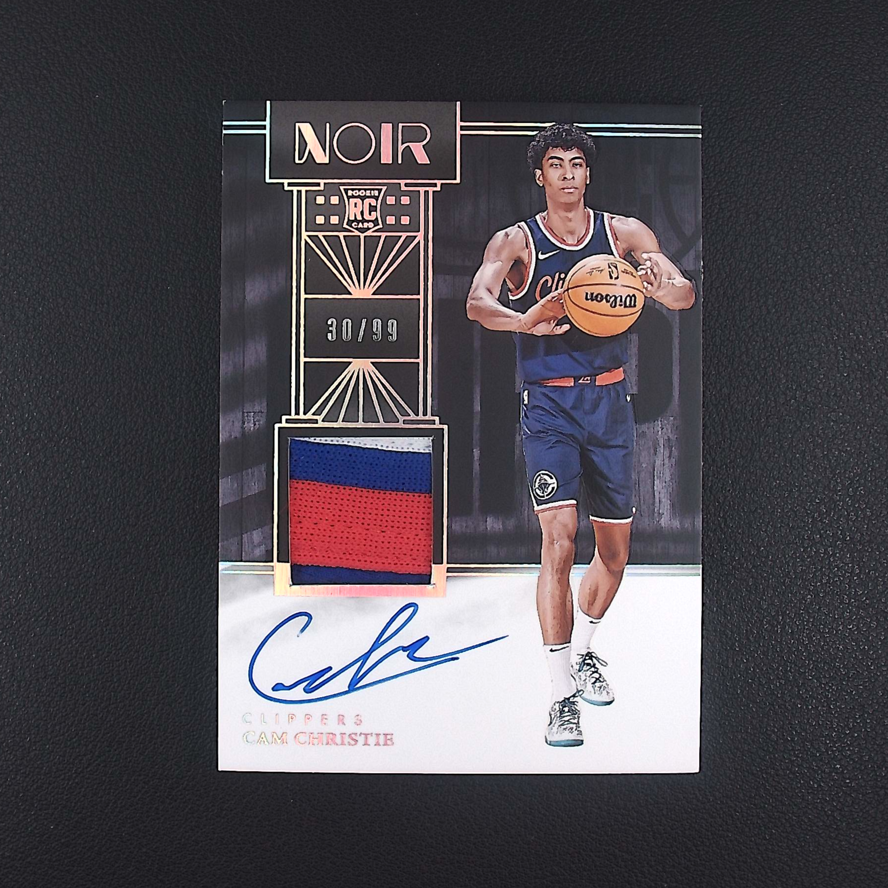 克里斯蒂 99编 NOIR 帕尼尼NBA国宝手提签字球星卡