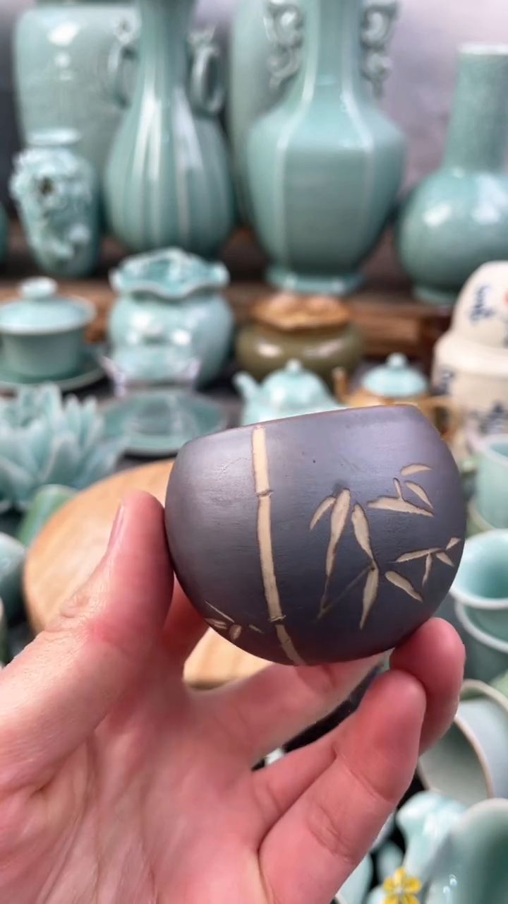 【闪购商品】手工刻绘福利款 慧仙青瓷 瓷器