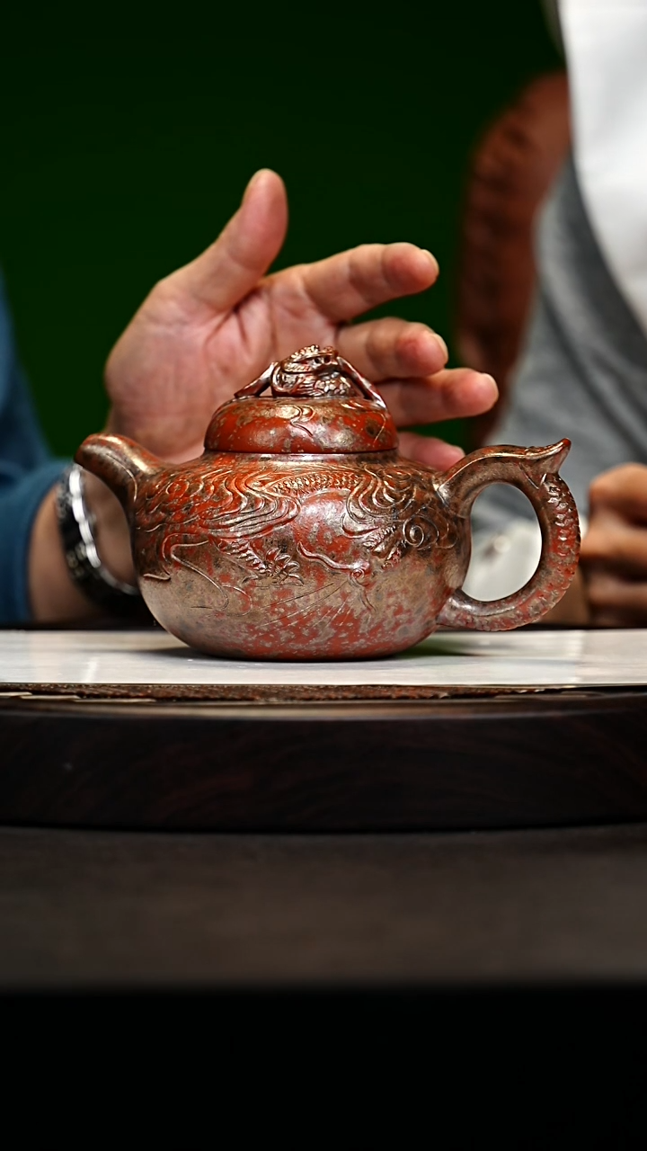 宜兴原矿高端紫砂 段泥高温珍珠烧400cc