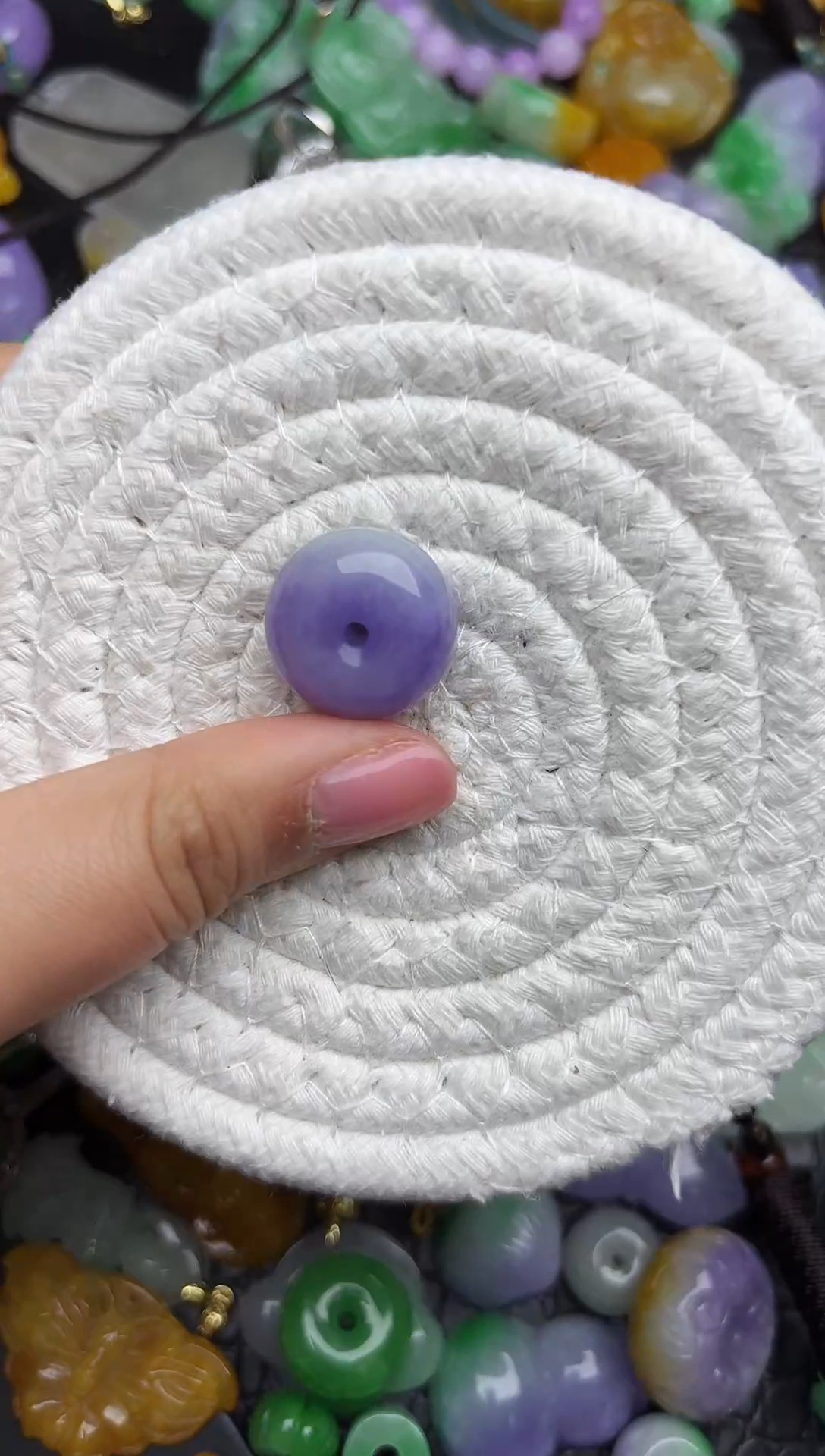 颈饰未镶嵌翡翠缅甸翡翠吊坠