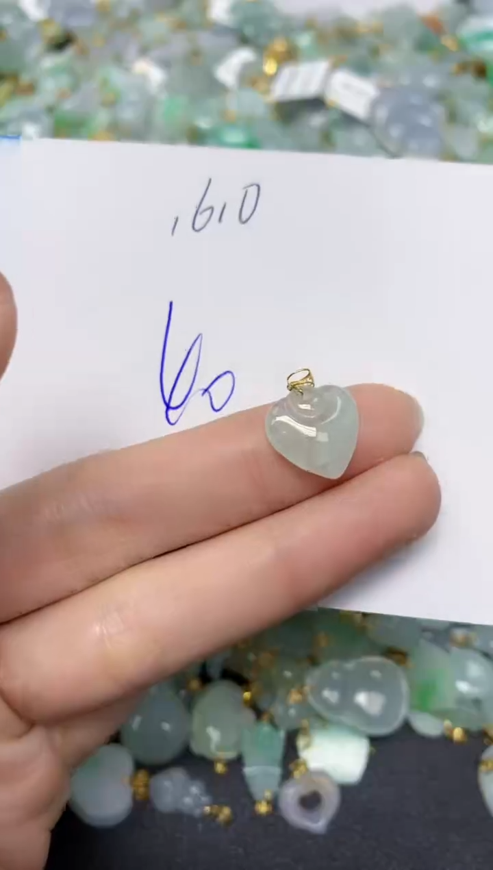 【闪购商品】翡翠颈饰18K金镶嵌 天然翡翠A货