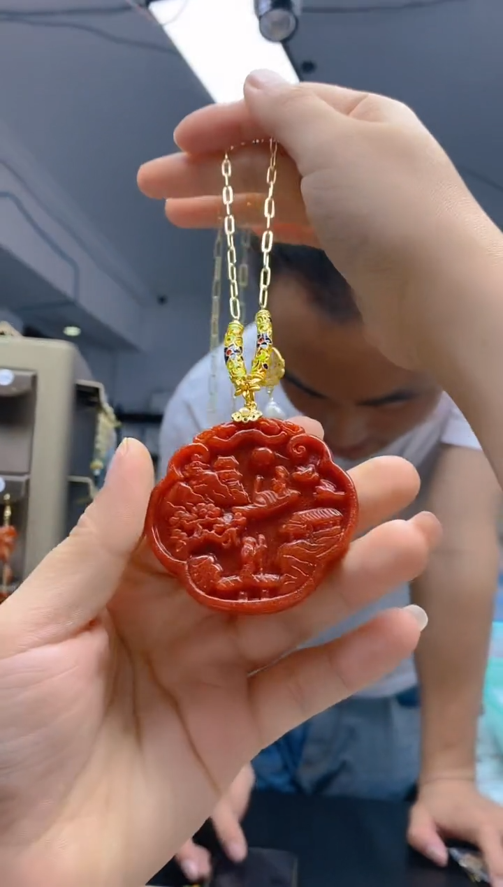 【闪购商品】翡翠耳饰合金173翡翠锁骨链