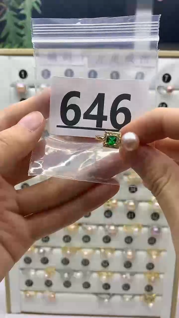 合金戒指淡水珍珠646