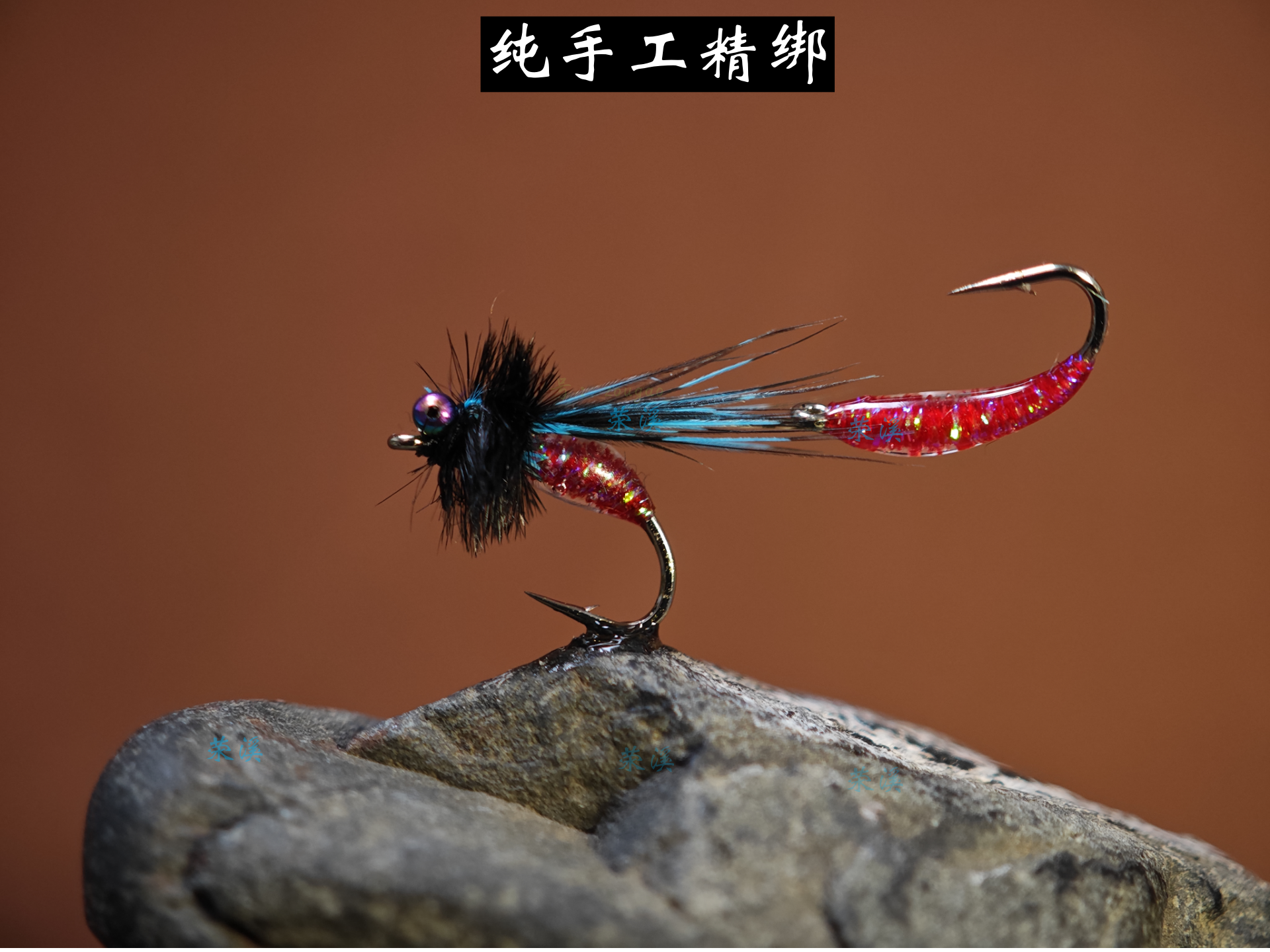 响尾蛇双钩星空飞蝇钩，垂钓马口，桃花，罗非、大眼鳊，柳根，白条