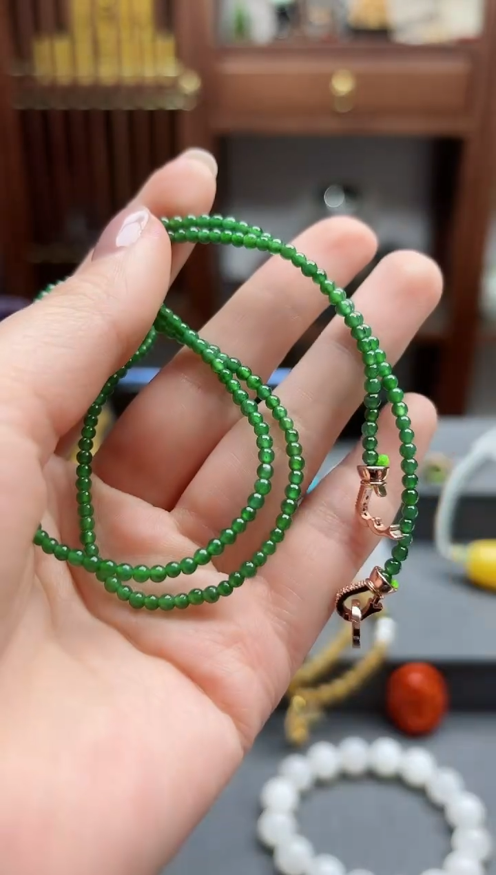 【闪购商品】翡翠颈饰未镶嵌翡翠项链YN