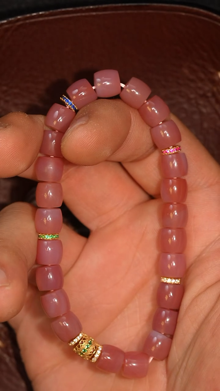 玛瑙/玉髓套链未镶嵌多样性发其一，DIY一