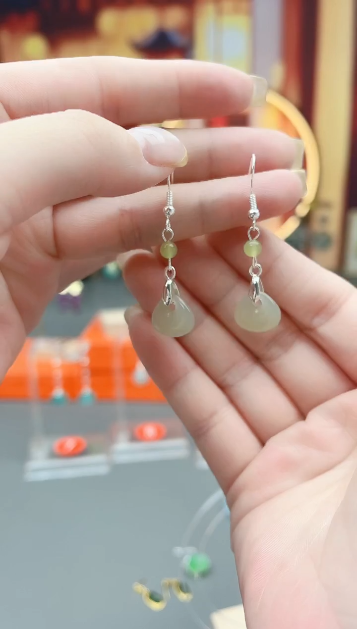 未镶嵌和田玉耳饰X03 