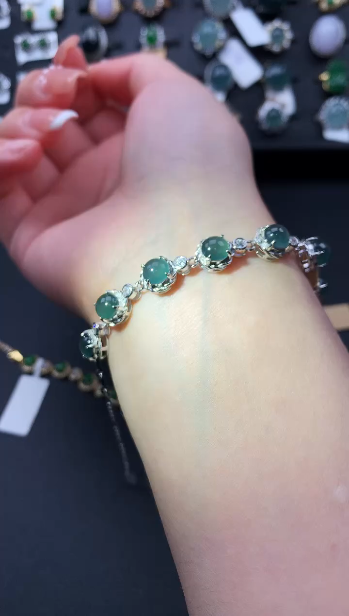 【闪购商品】翡翠戒指银S925镶嵌51241