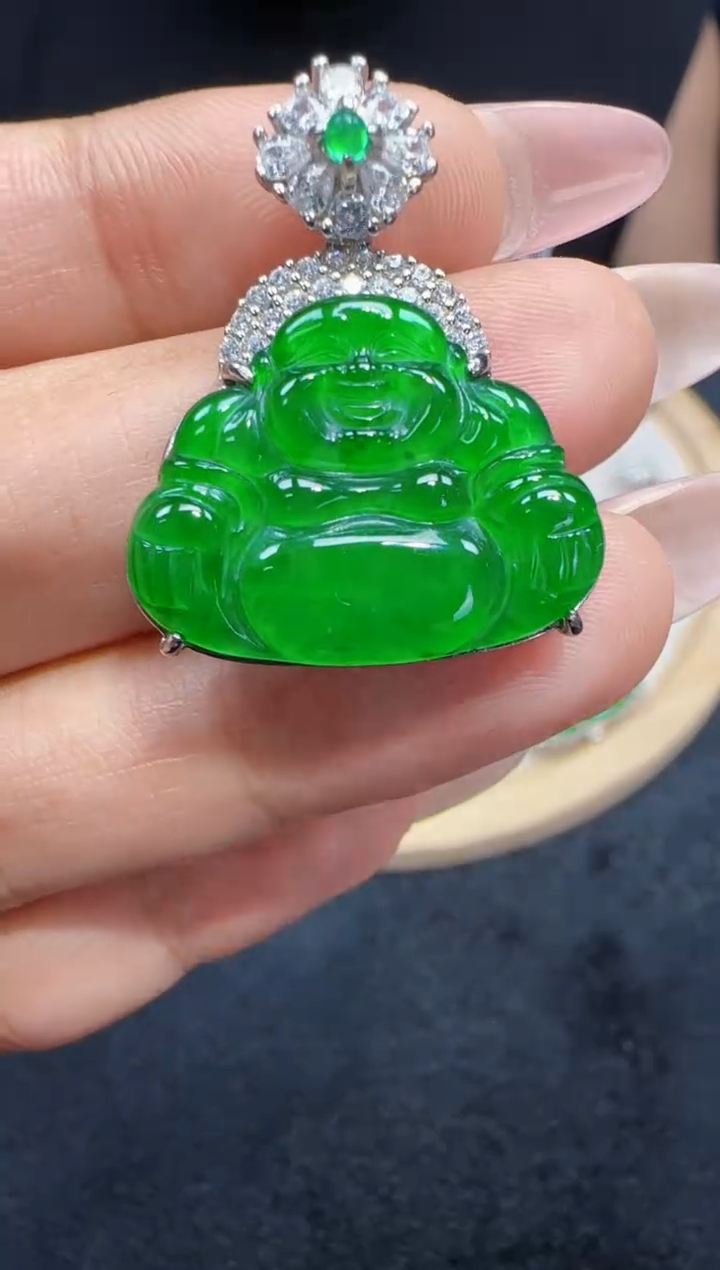 未镶嵌定制翡翠翡翠吊坠33