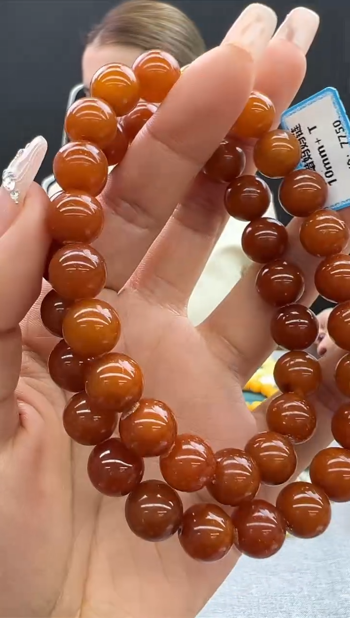 【闪购商品】琥珀颈饰未镶嵌55秒拍号