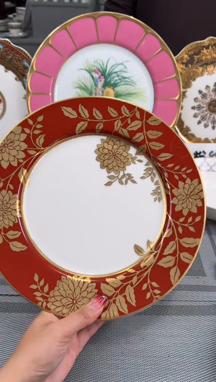 【闪购商品】瓷片10.5英寸平盘 1个 瑕 福利价