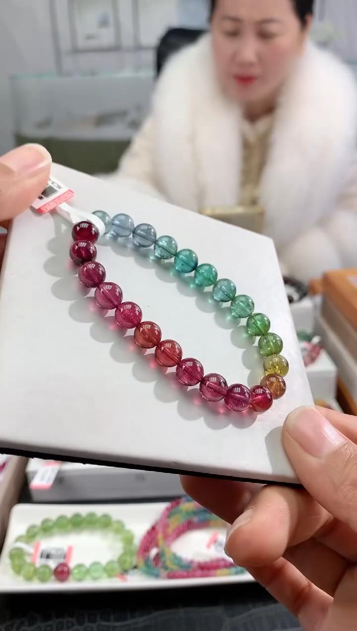 【闪购商品】碧玺手串未镶嵌多样性发一条