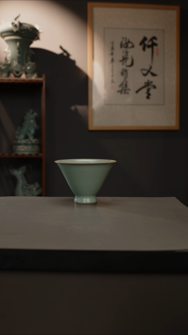 【闪购商品】杯仿古釉原矿 斗笠盏