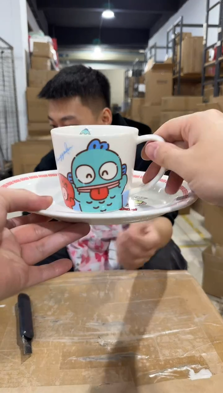 瓷片小丑鱼一杯一碟