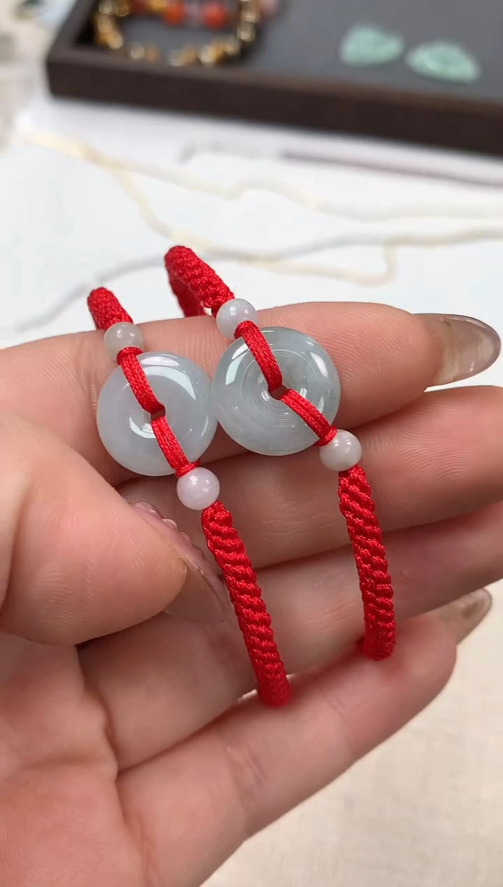 【闪购商品】翡翠手绳未镶嵌平安扣手绳多样性发货一件