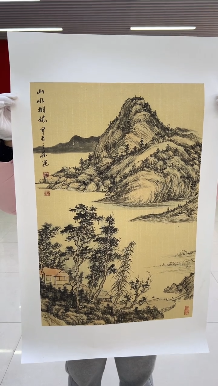 国画刘立荣亲笔绘画手绘作品D4