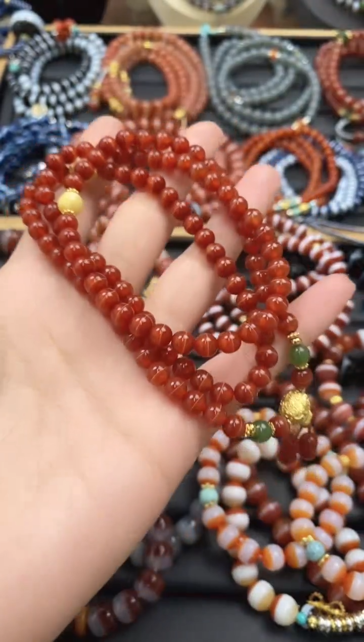 【闪购商品】玛瑙/玉髓108未镶嵌108粒