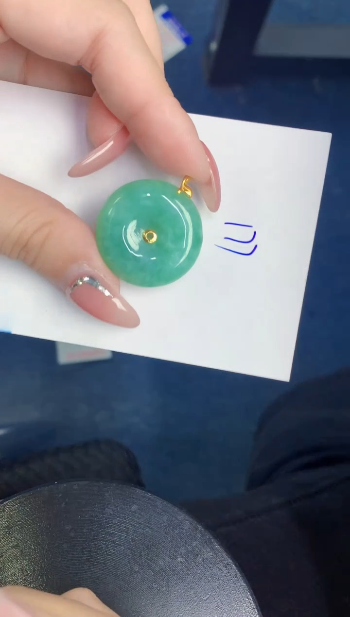 【闪购商品】翡翠颈饰18K金镶嵌000000000