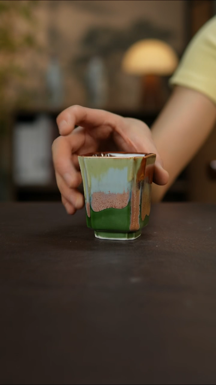 杯景德镇陶瓷杯碗柴烧多人瑕疵