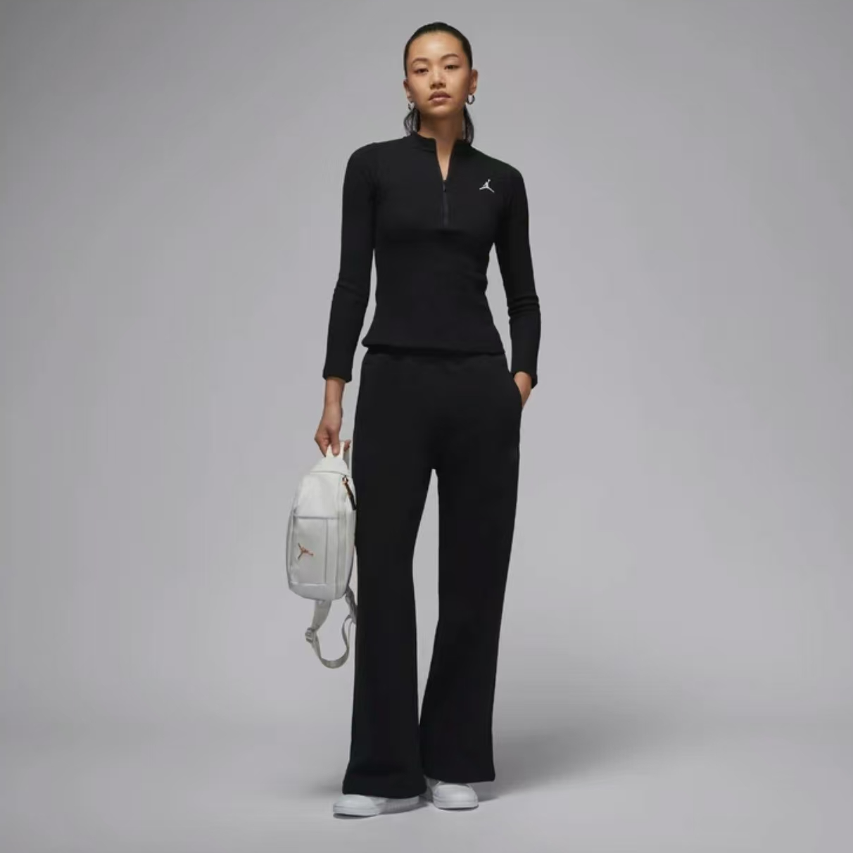 【滔搏联动】NIKE/耐克AJ女款黑色运动休闲针织长袖 HF9469-010