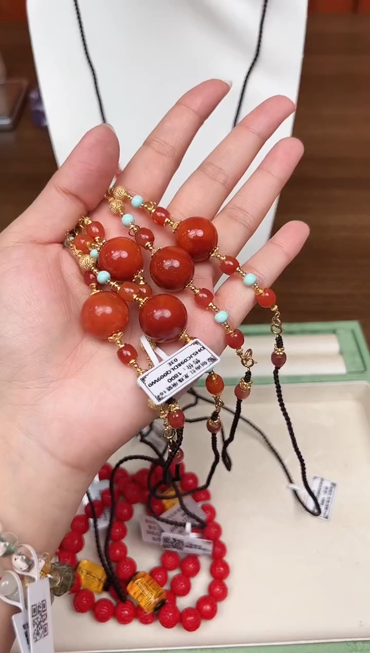 项链未镶嵌南红玛瑙悦2201 多样性发一件