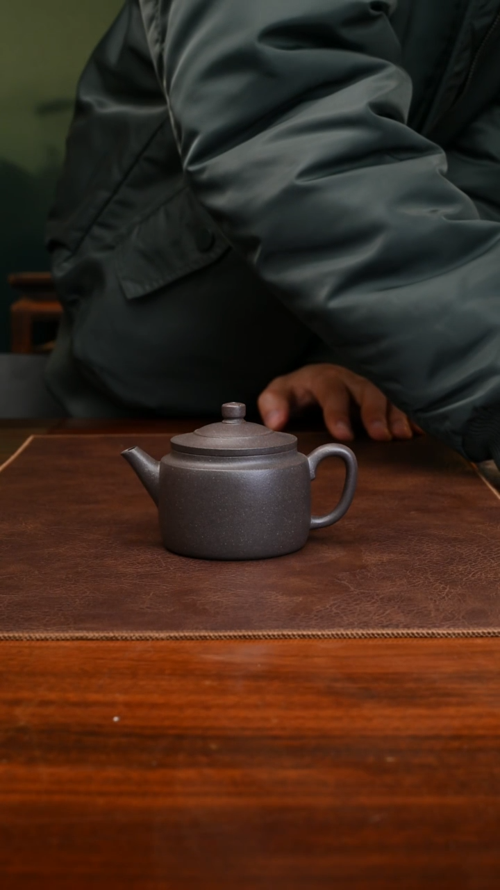 【闪购商品】紫砂茶壶云钟气窑高温天青130cc