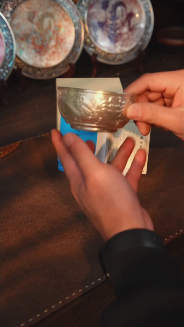 瓷鎏银双龙戏珠主人杯