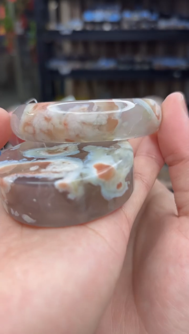 石英质玉未镶嵌手镯37（60圈赠送镯心）