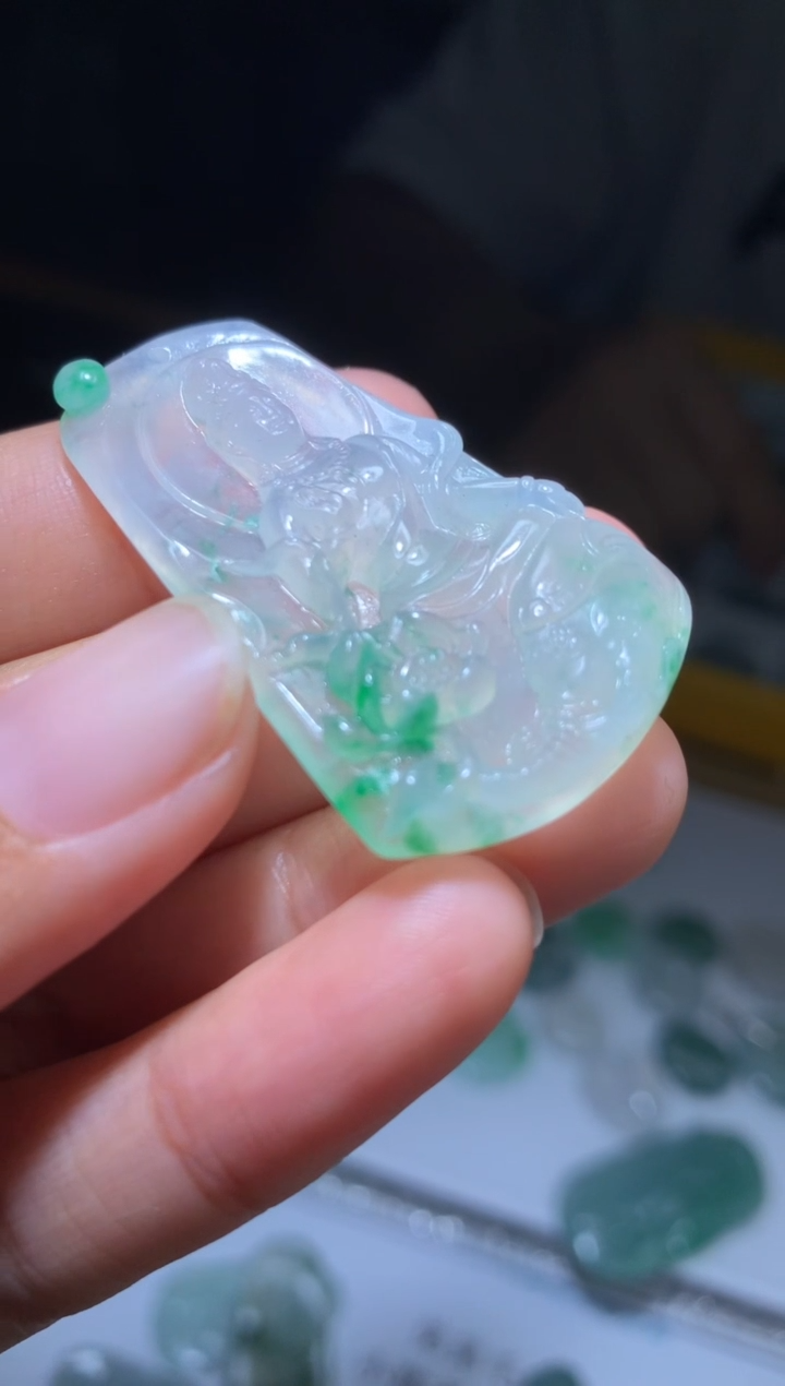 定制翡翠未镶嵌毛货