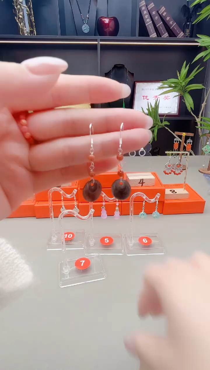未镶嵌翡翠耳饰X08 