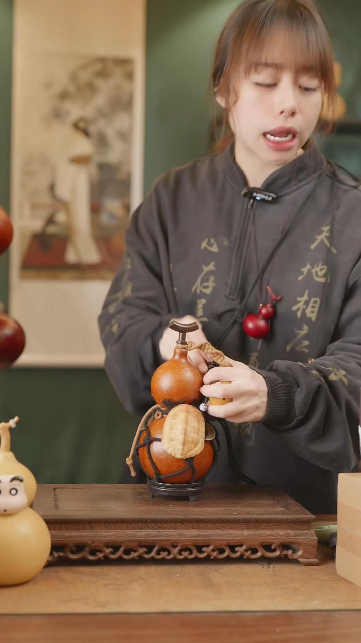 【闪购商品】245号精品天然大漆工艺防渗内胆酒葫芦~