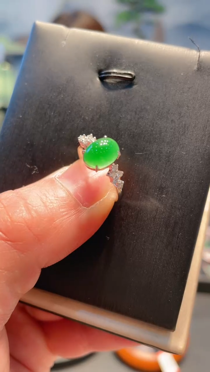 【闪购商品】翡翠颈饰18K金镶嵌A125天然A货翡翠