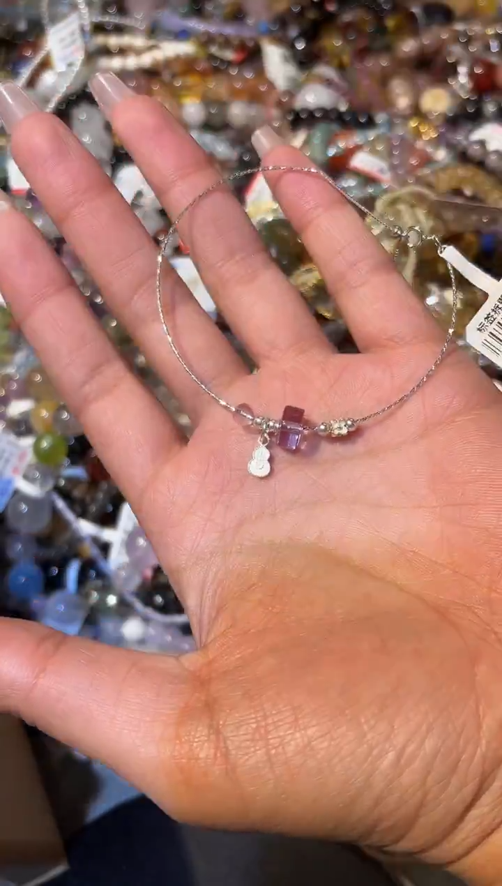 银S925镶嵌手串水晶g677多样性发货一件