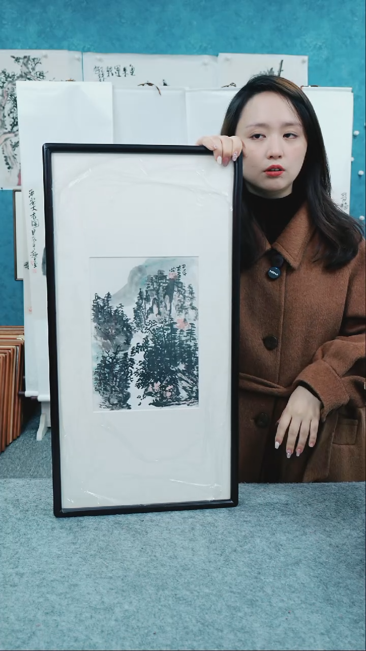 【闪购商品】国画30*60郑志超老师带框花鸟