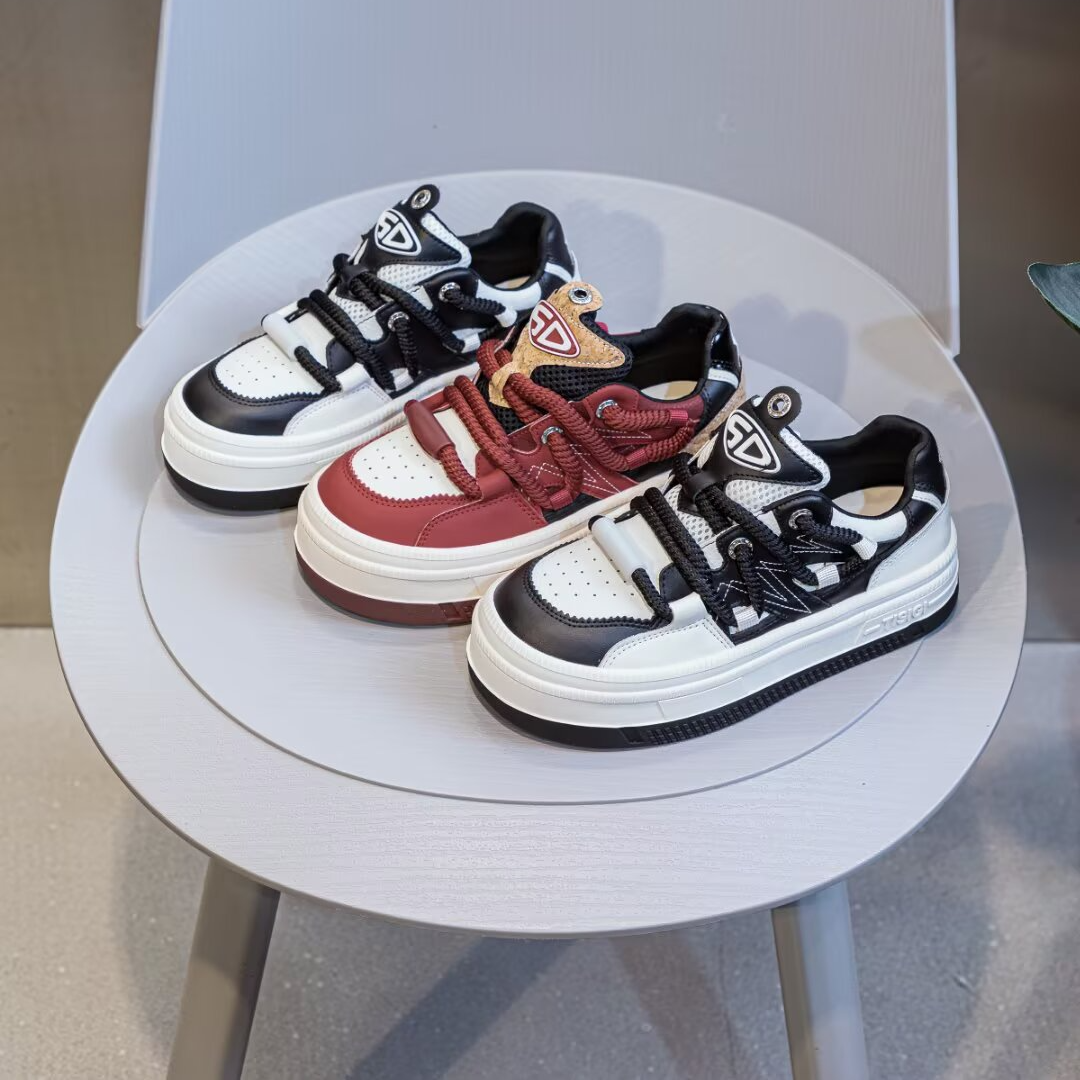 正品原创小众厚底熊猫鞋女2025新款时尚百搭软底休闲板鞋9310