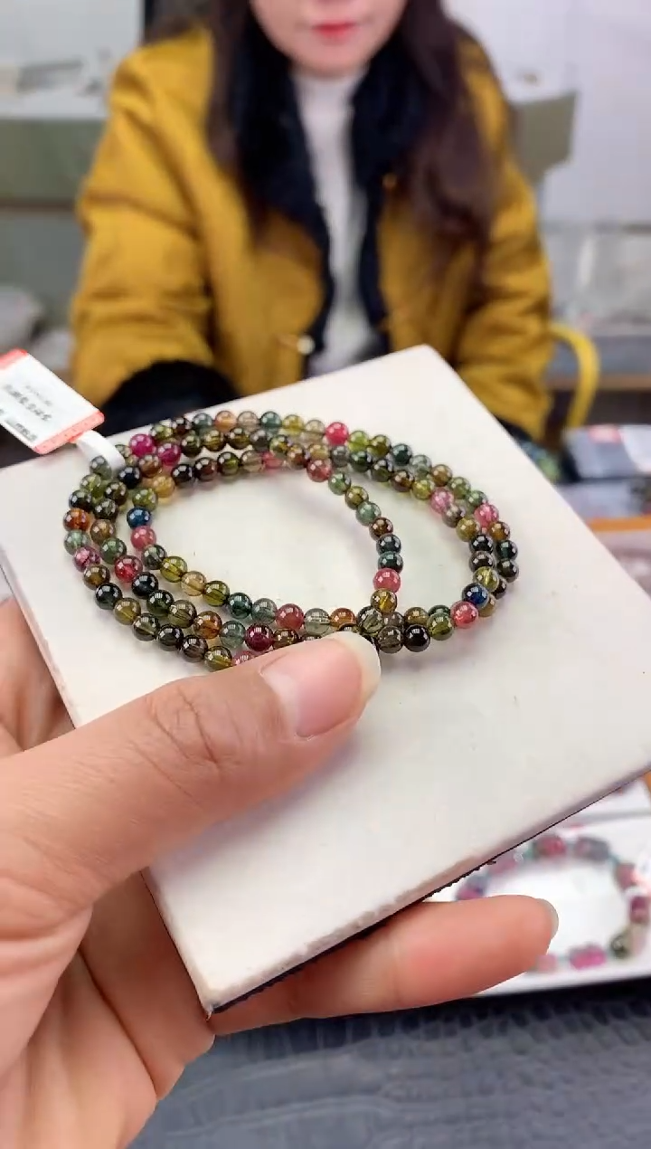 未镶嵌手串碧玺多样性发一条