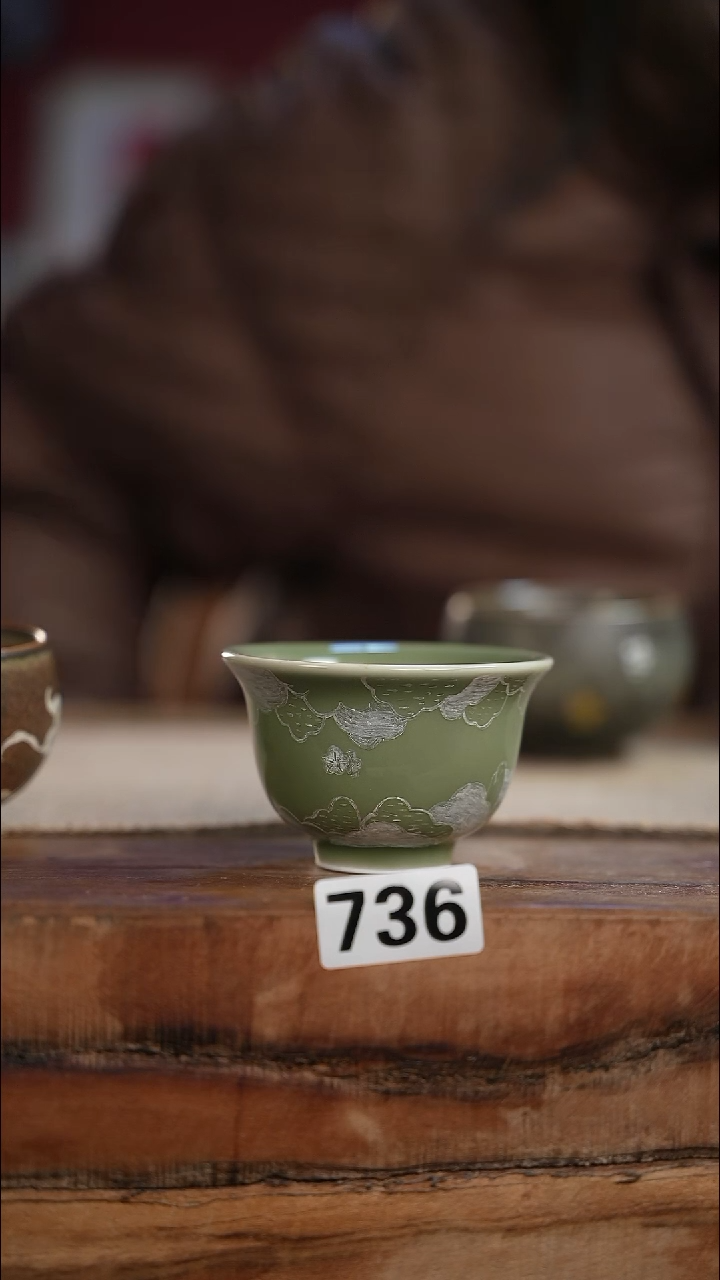 【闪购商品】杯等烟雨陶瓷手作杯736