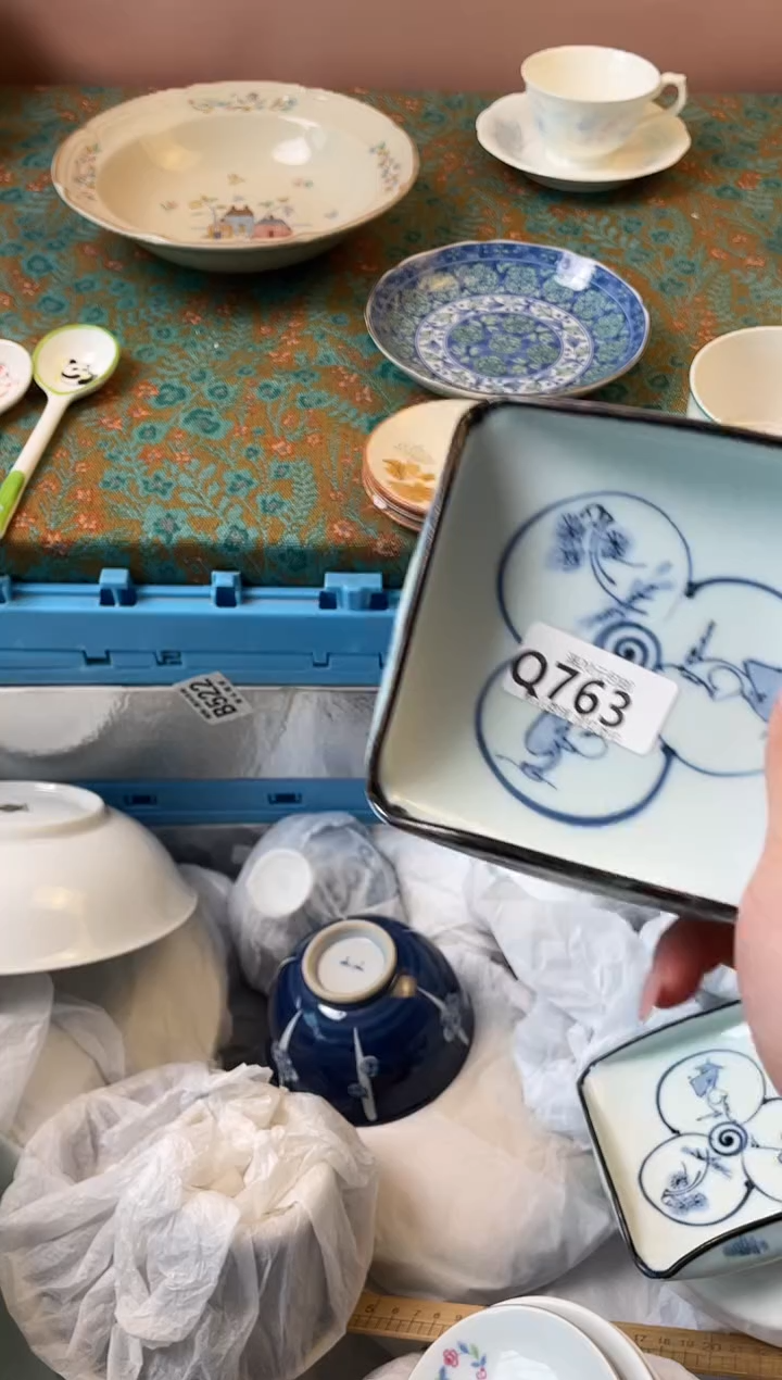 瓷片清**月瓷器瓷器Q763