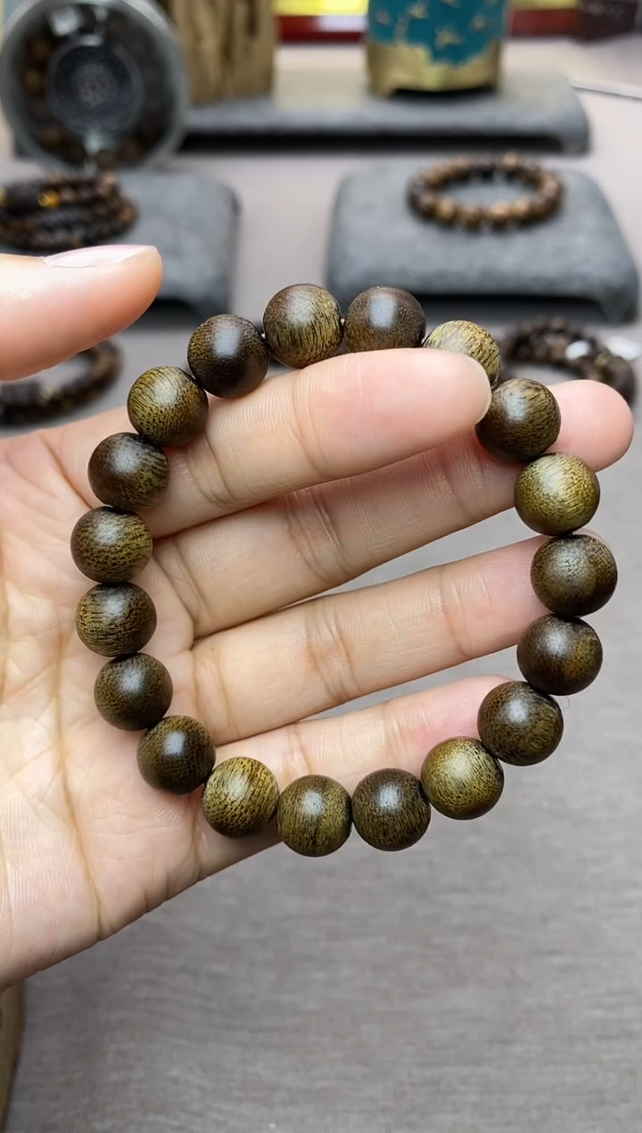 【闪购商品】沉香手串越南芽庄黄棋10沉水 单圈