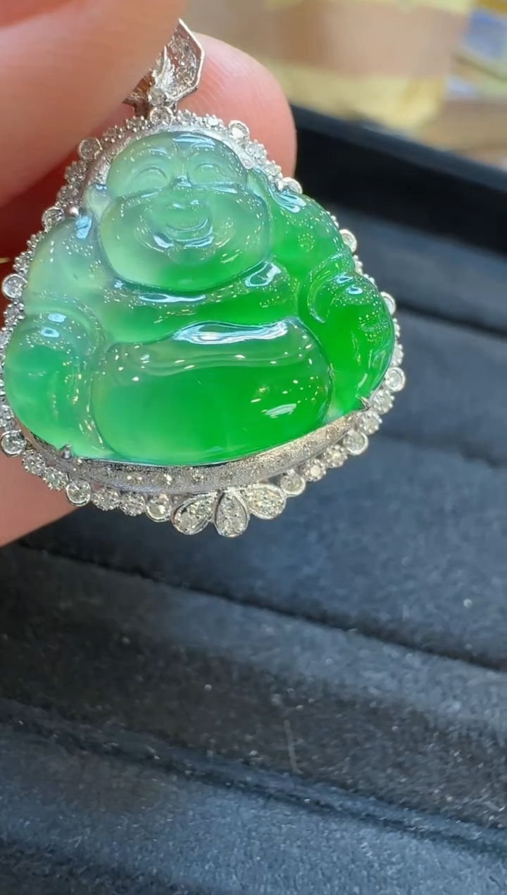 【闪购商品】翡翠吊坠(不含链)18K金镶嵌多样性团购发一件