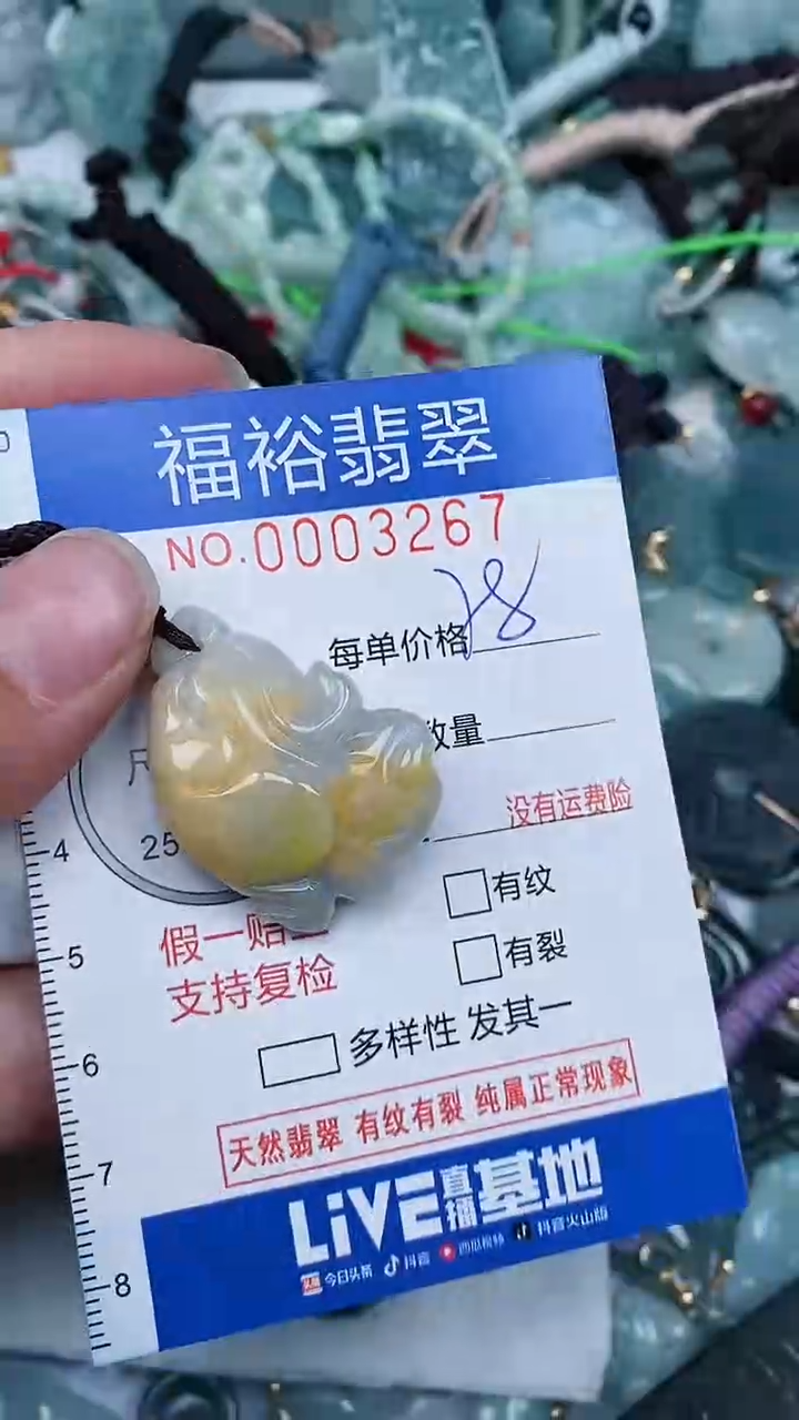 【闪购商品】翡翠颈饰未镶嵌...0003267