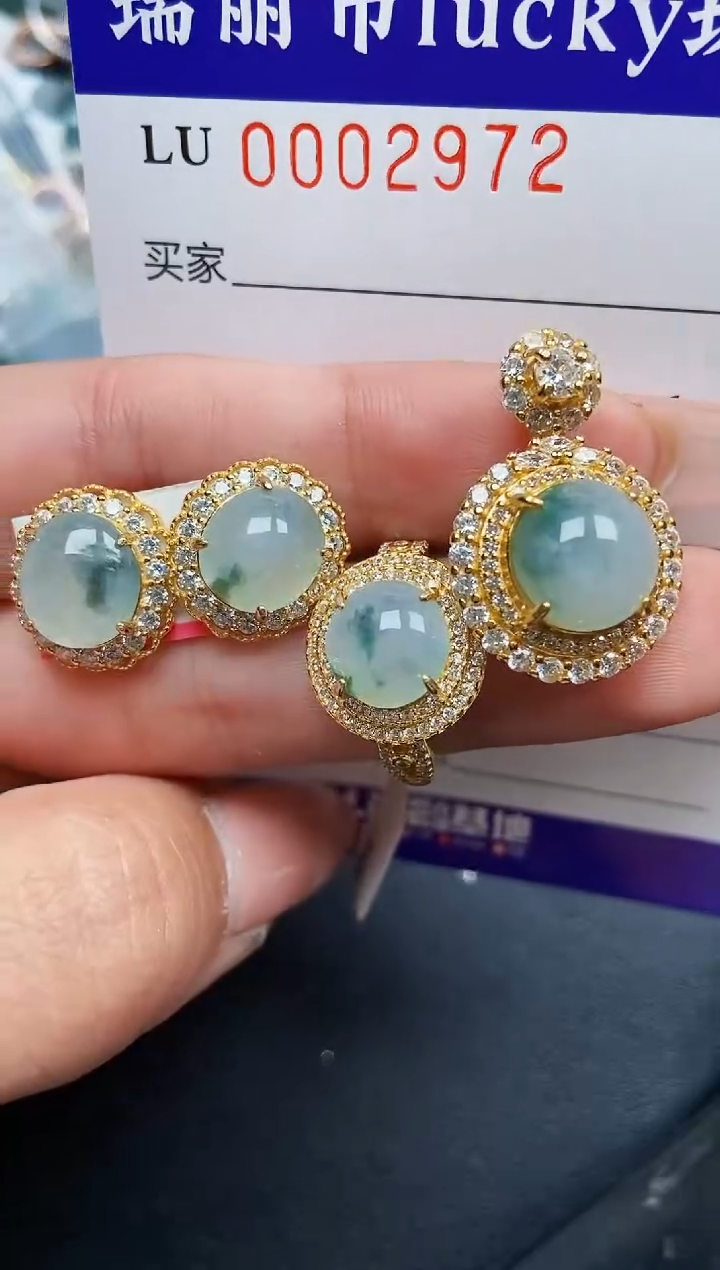 【闪购商品】翡翠颈饰银S925镶嵌2972